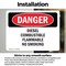 Signmission Diesel Combustible Flammable No Smoking Danger Sign, Vinyl Decal, 10in W x 7in L, 2PK OS-2PACK-DS-D-710-L-2529 - alternate 3